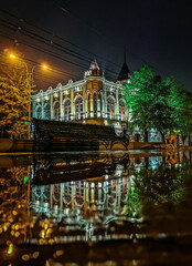 palace of arts at night