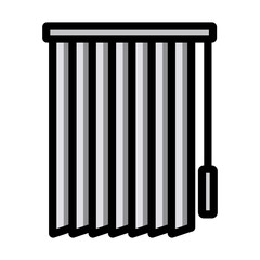 Office Vertical Blinds Icon
