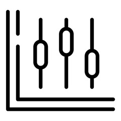 Result money changing icon. Outline Result money changing vector icon for web design isolated on white background