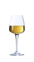 glass of raisin wine, isolated on white background