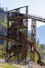 Factory site in the mountains