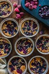 oat muffins with berries