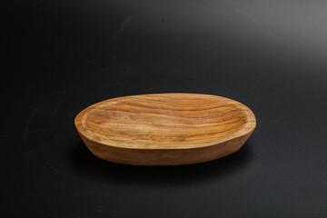 Wooden empty bowl for kitchen