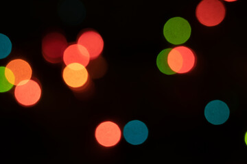 Bokeh background light night lights various colors for background