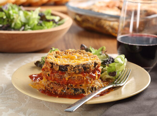 Eggplant Casserole images for the food industry.