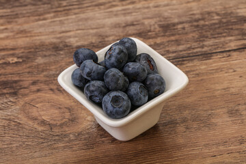 Ripe sweet tasty blueberries heap