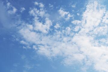 Obraz premium The nature of the blue sky and the beauty of the clouds