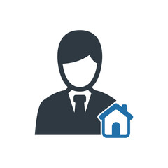 Real estate agent icon