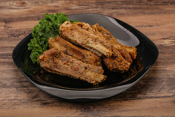 Stewed pork ribs with spices