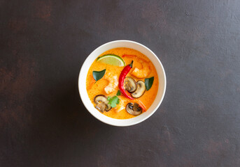 Tom yum soup. Thai cuisine. Healthy eating. Recipes.