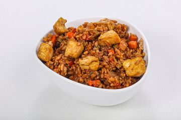Asian style Fried rice with chicken