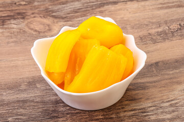 Canned Jackgruit in the bowl