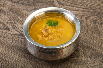 Pea soup with smoked meat