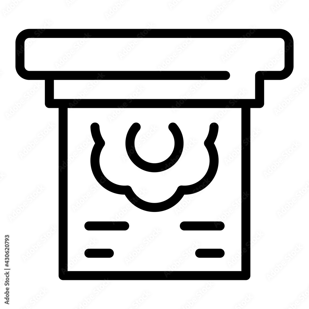 Poster printing image icon. outline printing image vector icon for web design isolated on white background