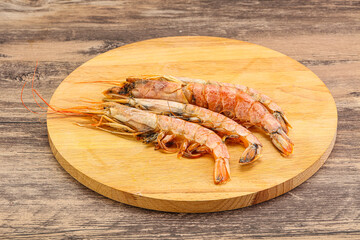 Tasty big Langoustine over the board