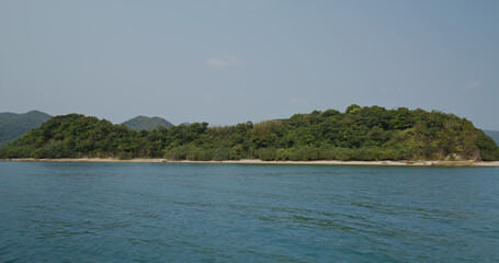 Mountain and the sea ocean