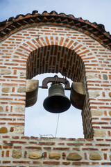 Obraz premium Bell. The bell of the oldest Orthodox church in Bucharest, Romania. Bucur Ciobanul Church.