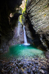 Fototapeta premium Kozjak waterfall in Slovenia