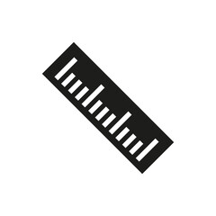 Fototapeta premium Ruler icon. Simple vector illustration on a white background