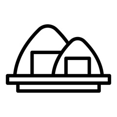 Korean cuisine icon. Outline Korean cuisine vector icon for web design isolated on white background
