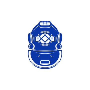 vintage nautical diving helmet vector isolatedvintage nautical diving helmet vector isolated
