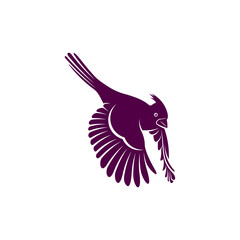 Northern Cardinal bird design vector illustration, Creative Northern Cardinal bird logo design concept template, symbols icons