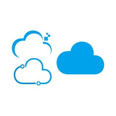 cloud logo template vector symbol