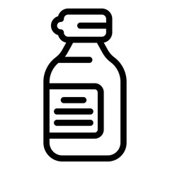 Cooking soy sauce icon. Outline Cooking soy sauce vector icon for web design isolated on white background