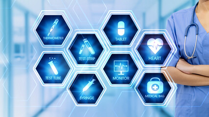 Medical Hexagonal Touch Screen Concept