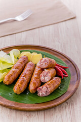 Thai sausage favorite street food