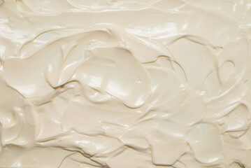 White whipped cream texture.