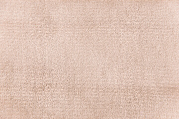 Fototapeta na wymiar Wheat colour velour textile sample. Fabric texture background