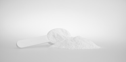 Measuring spoon and white medicinal powder - 430640536