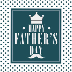 Naklejka premium happy fathers day