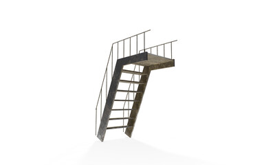 simple stair display. 3D rendering