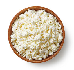 bowl of fresh cottage cheese