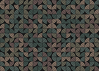 Fototapeta premium Abstract Geometric Pattern generative computational art illustration