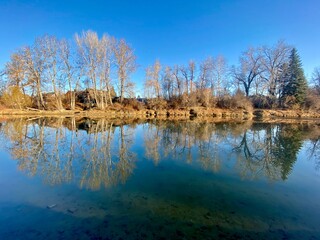 Views along the Elbow River early spring