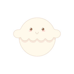 Cute dumpling. Vector illustration.