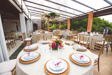 dinner table for wedding and birthday