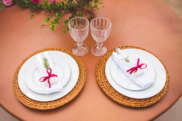 dinner table for wedding and birthday