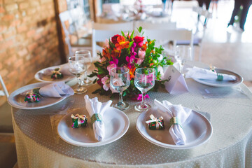 dinner table for wedding and birthday