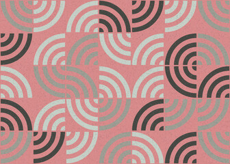 Abstract Geometric Pattern generative computational art illustration