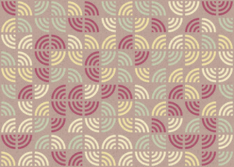 Abstract Geometric Pattern generative computational art illustration