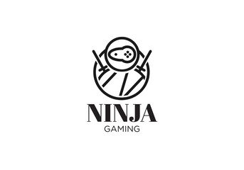 Abstract Ninja Logo Template