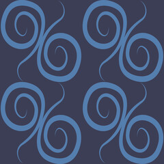 Seamless texture, pattern on a square background - colored curls. Abstraction.
