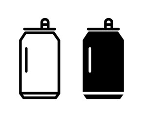 Soda can icon, aluminum cans. Vector illustration.