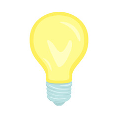 Light Sign Emoji Icon Illustration. Electricity Vector Symbol Emoticon Design Clip Art Sign Comic Style.