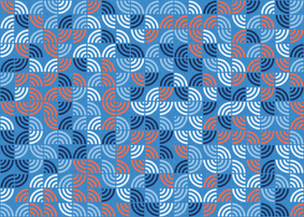 Abstract Geometric Pattern generative computational art illustration