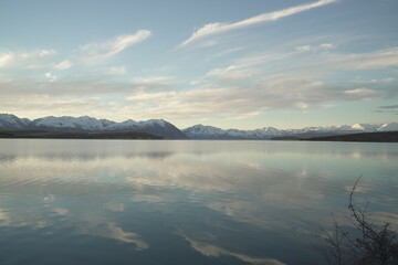 Fototapeta na wymiar New Zealand Lake Takake